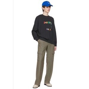 Andersson Bell Signature 22 Cargo Pants‎ Plaid Wide Cargo Wool Blend Sz 52 IT/EU